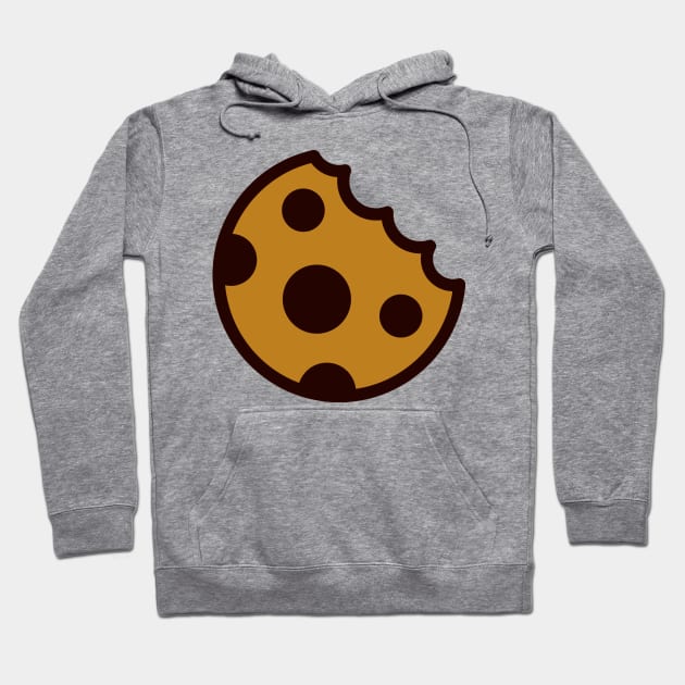 Chocolate Chip Cookie Bite Cartoon Icon Cookie Hoodie TeePublic